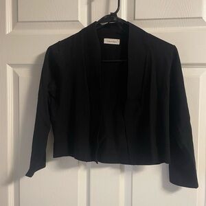 Calvin Klein Women's Classic Black Open-Front Cardigan